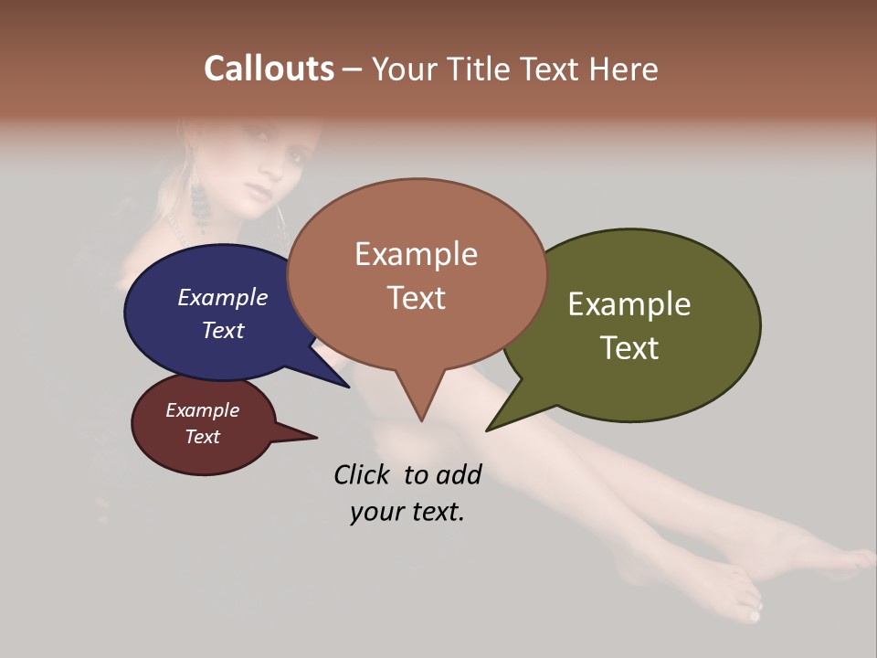 Clothing Irresistable Shoulder PowerPoint Template