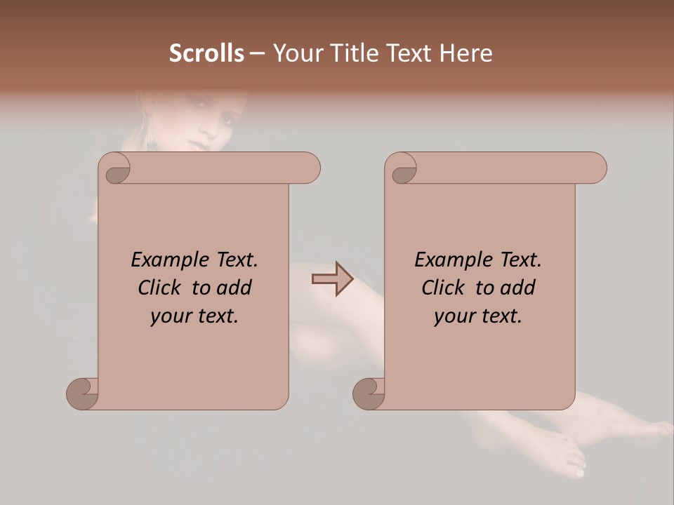 Clothing Irresistable Shoulder PowerPoint Template