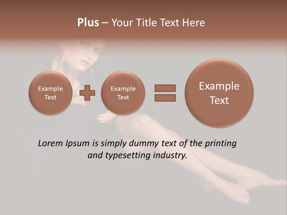 Clothing Irresistable Shoulder PowerPoint Template