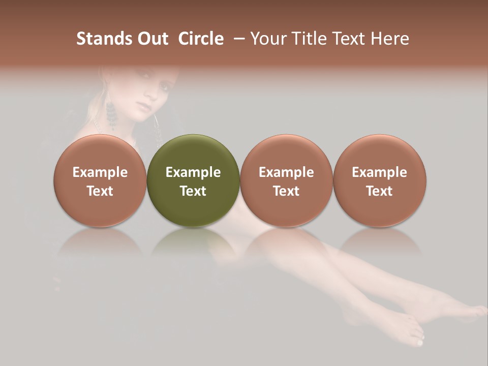 Clothing Irresistable Shoulder PowerPoint Template