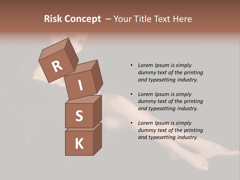 Clothing Irresistable Shoulder PowerPoint Template