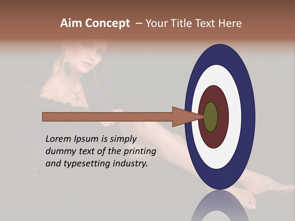 Clothing Irresistable Shoulder PowerPoint Template