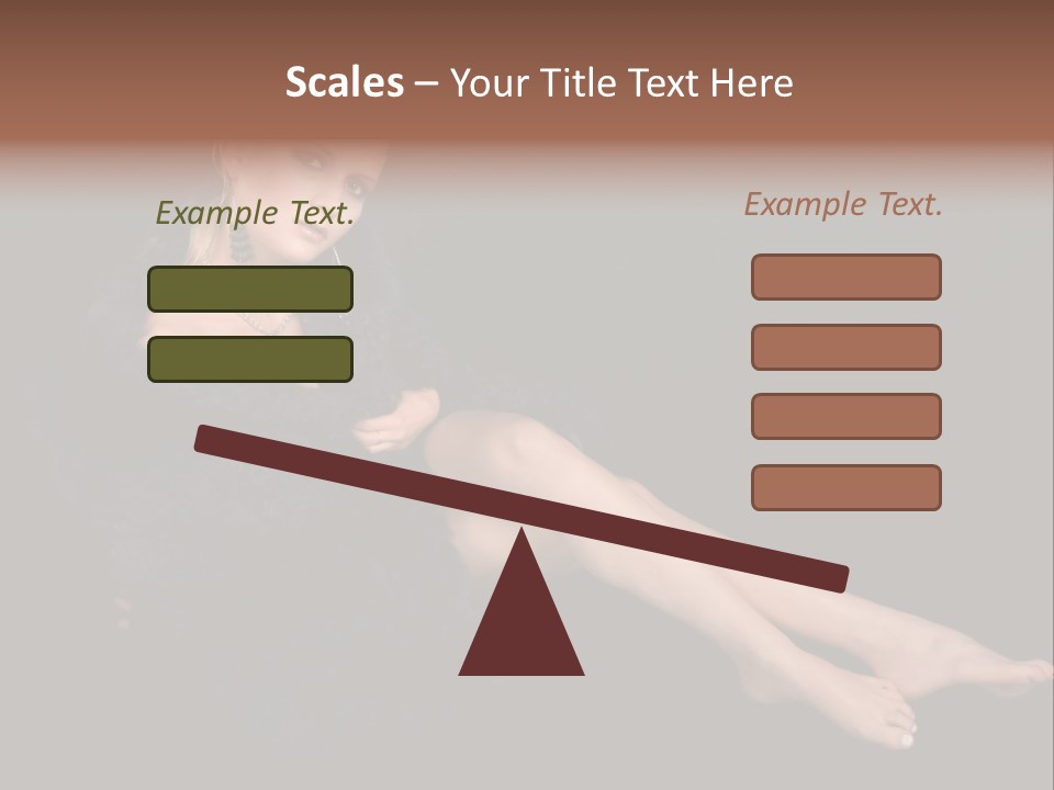 Clothing Irresistable Shoulder PowerPoint Template