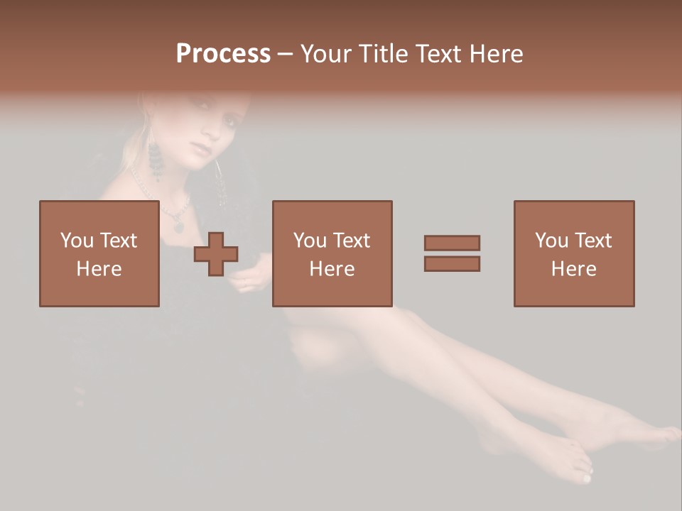 Clothing Irresistable Shoulder PowerPoint Template