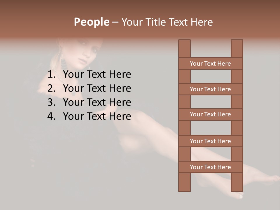 Clothing Irresistable Shoulder PowerPoint Template