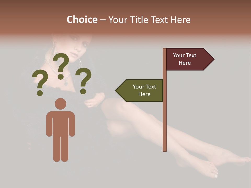 Clothing Irresistable Shoulder PowerPoint Template