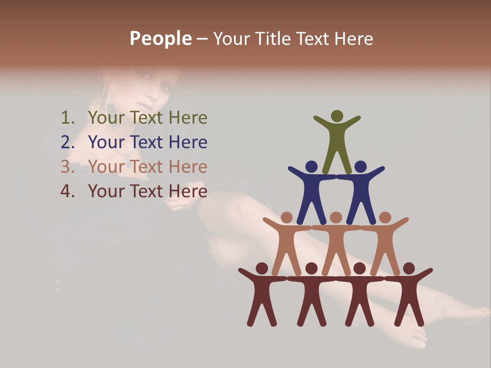 Clothing Irresistable Shoulder PowerPoint Template