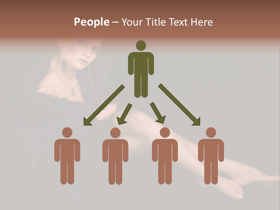 Clothing Irresistable Shoulder PowerPoint Template