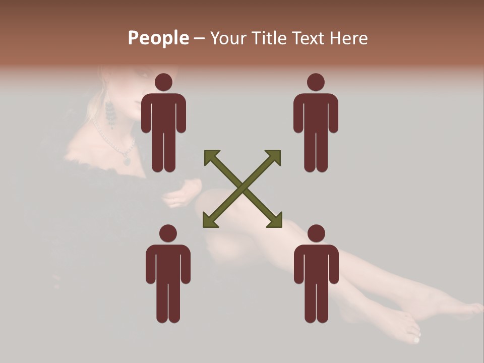 Clothing Irresistable Shoulder PowerPoint Template