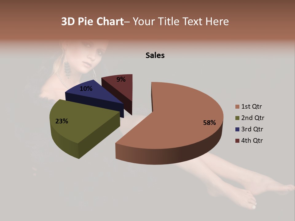 Clothing Irresistable Shoulder PowerPoint Template