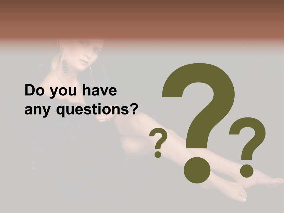 Clothing Irresistable Shoulder PowerPoint Template