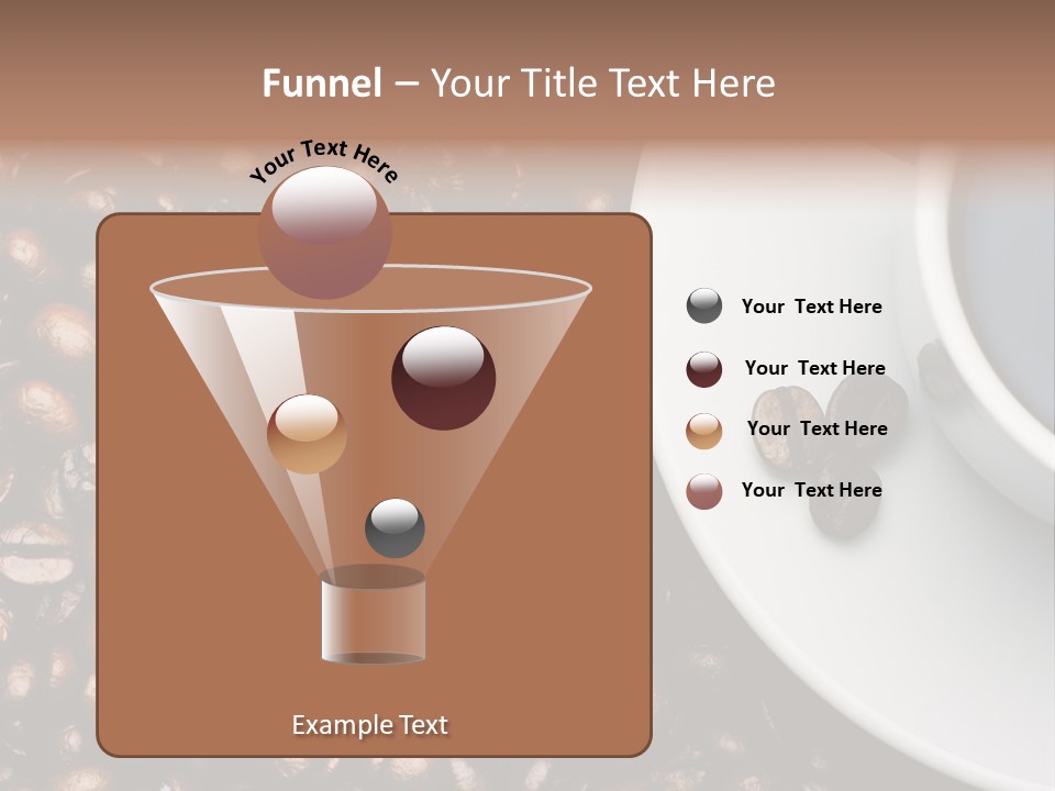 Coffe Beans Cup PowerPoint Template
