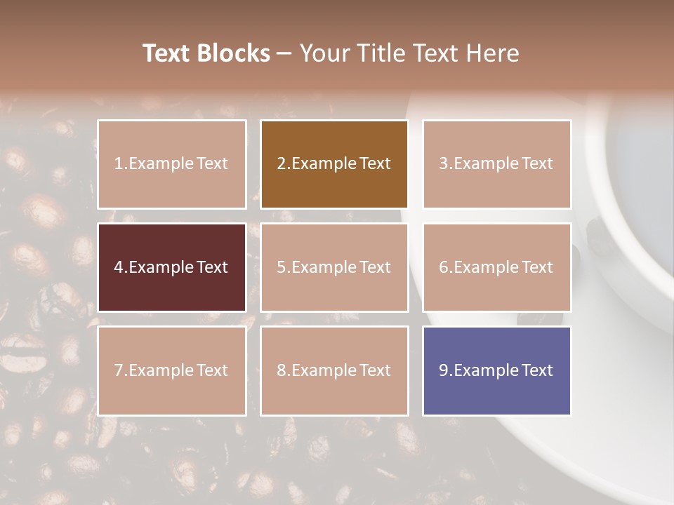 Coffe Beans Cup PowerPoint Template