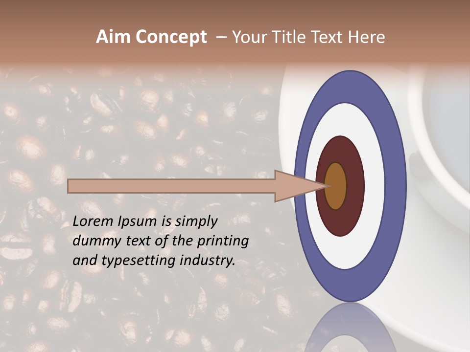 Coffe Beans Cup PowerPoint Template
