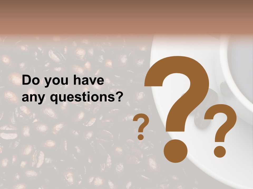 Coffe Beans Cup PowerPoint Template