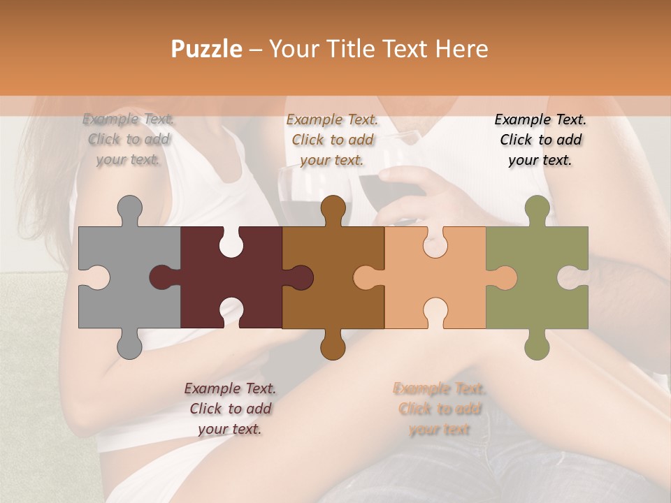 Romance Handsome Beverage PowerPoint Template