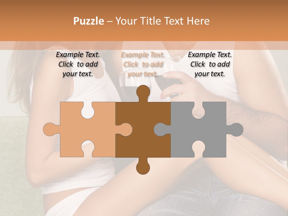 Romance Handsome Beverage PowerPoint Template