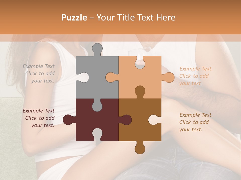 Romance Handsome Beverage PowerPoint Template