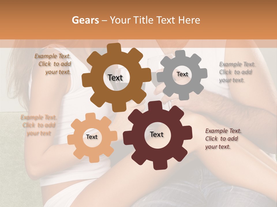 Romance Handsome Beverage PowerPoint Template