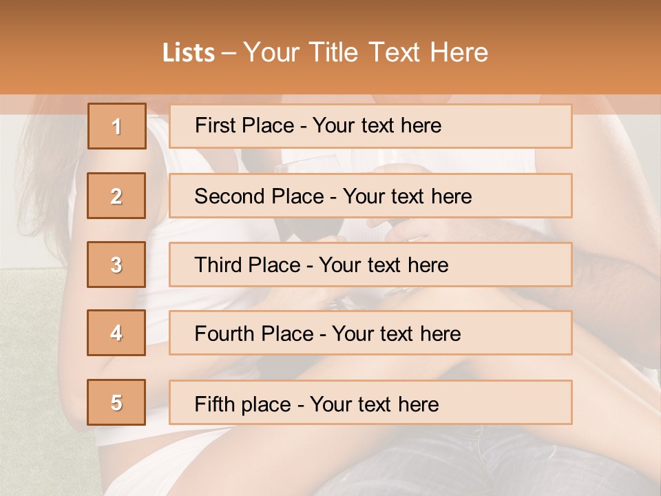 Romance Handsome Beverage PowerPoint Template