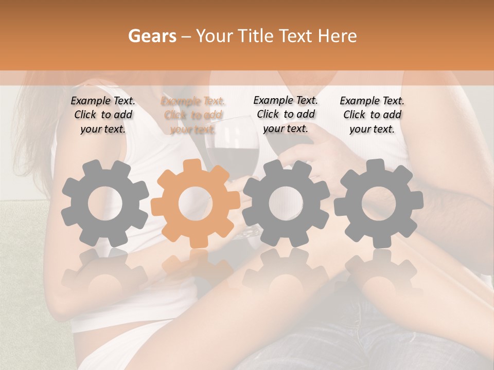 Romance Handsome Beverage PowerPoint Template