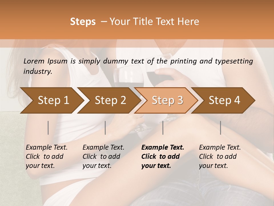 Romance Handsome Beverage PowerPoint Template