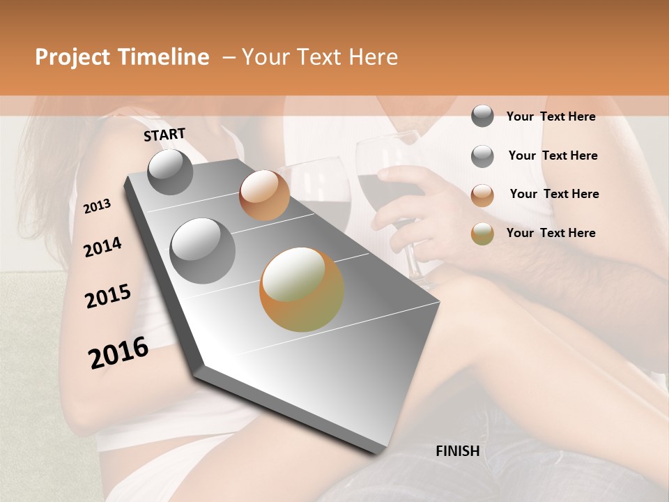 Romance Handsome Beverage PowerPoint Template
