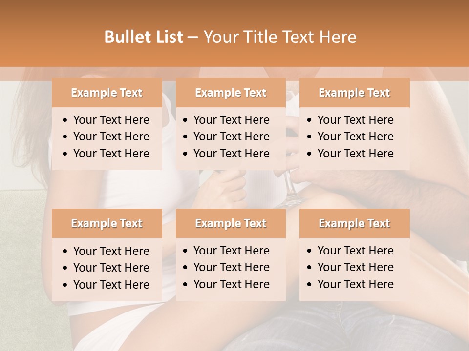 Romance Handsome Beverage PowerPoint Template