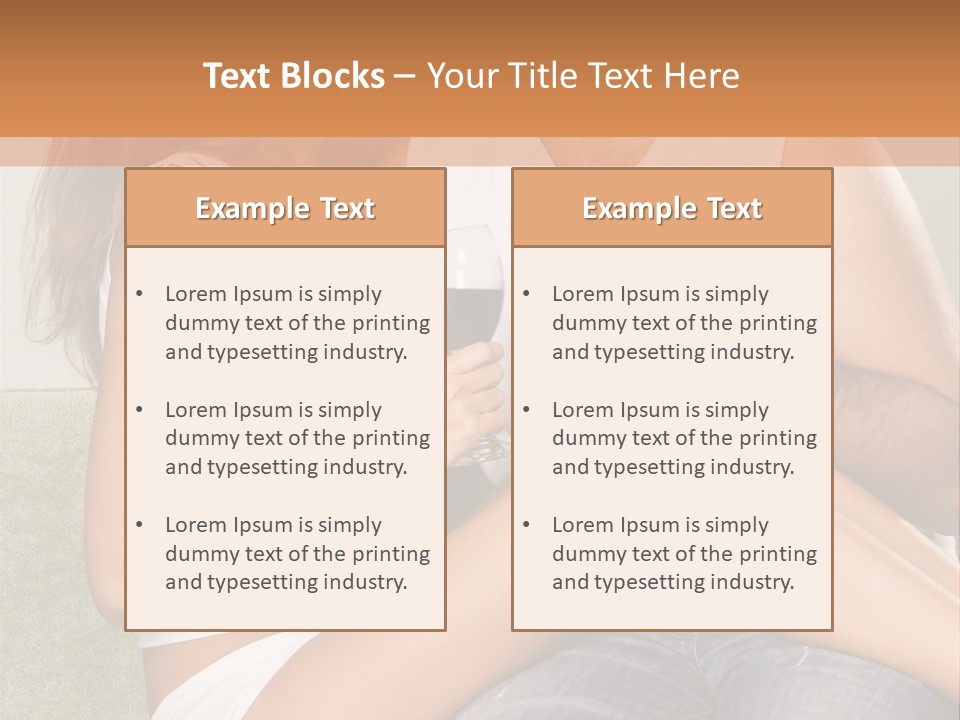 Romance Handsome Beverage PowerPoint Template