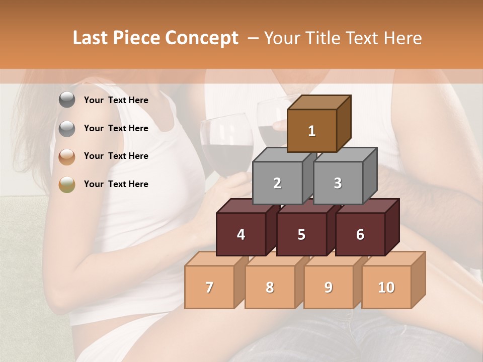 Romance Handsome Beverage PowerPoint Template