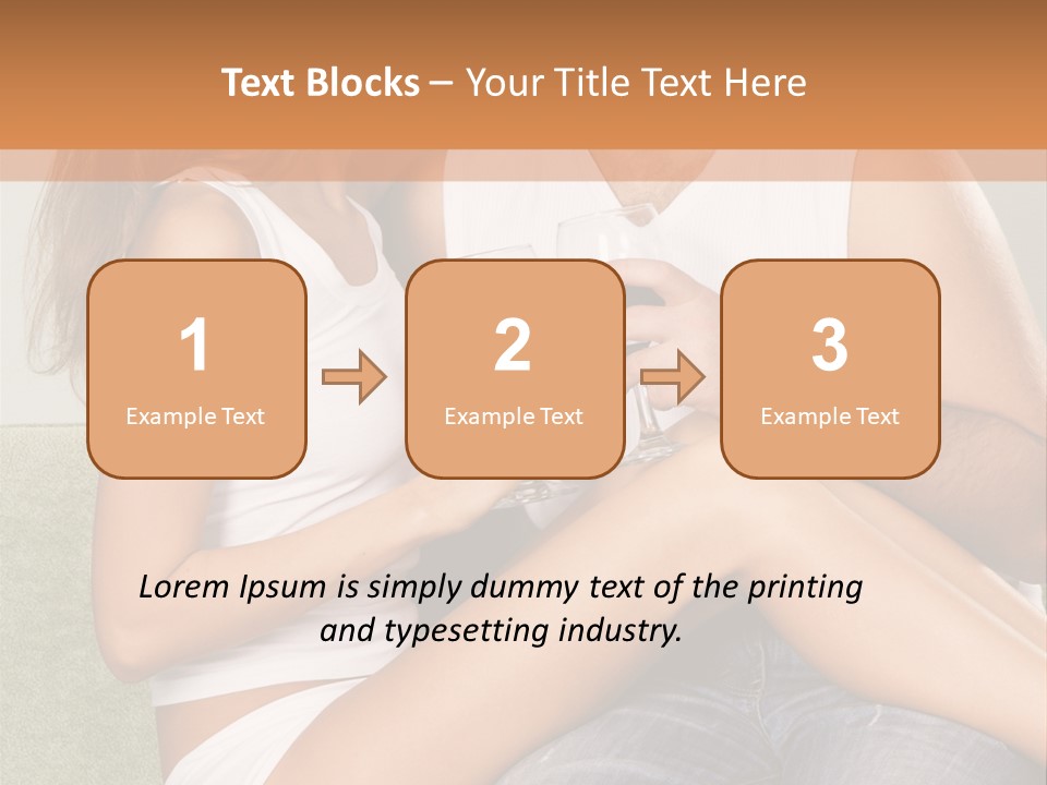 Romance Handsome Beverage PowerPoint Template