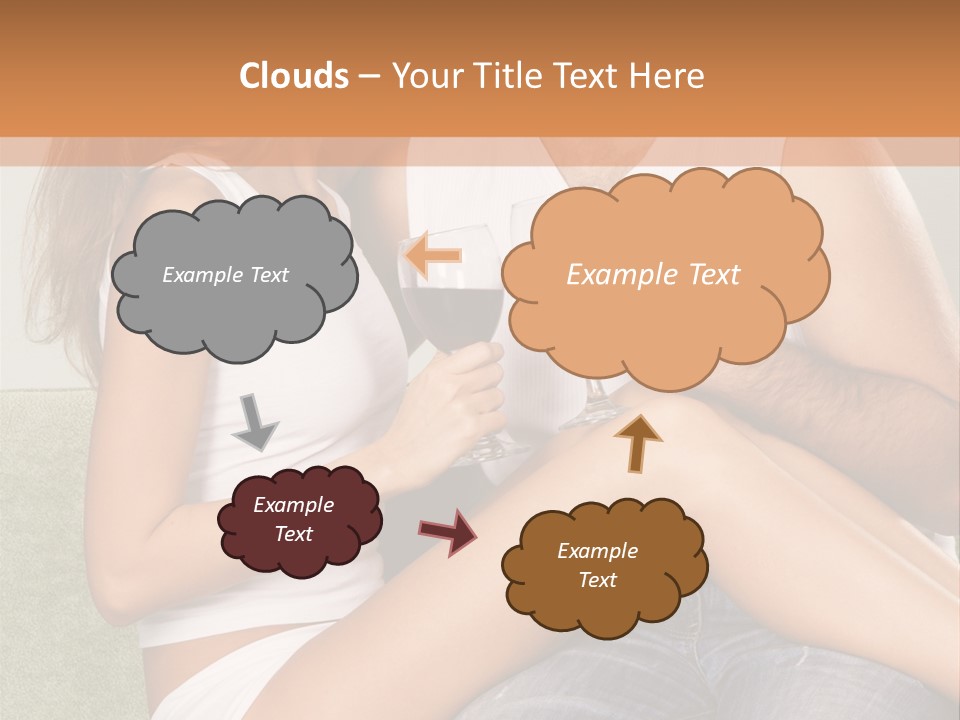 Romance Handsome Beverage PowerPoint Template