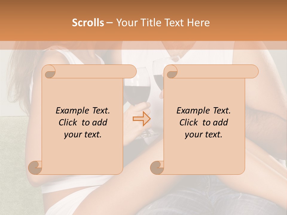 Romance Handsome Beverage PowerPoint Template