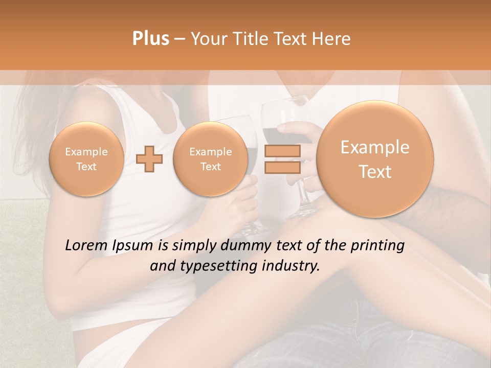 Romance Handsome Beverage PowerPoint Template