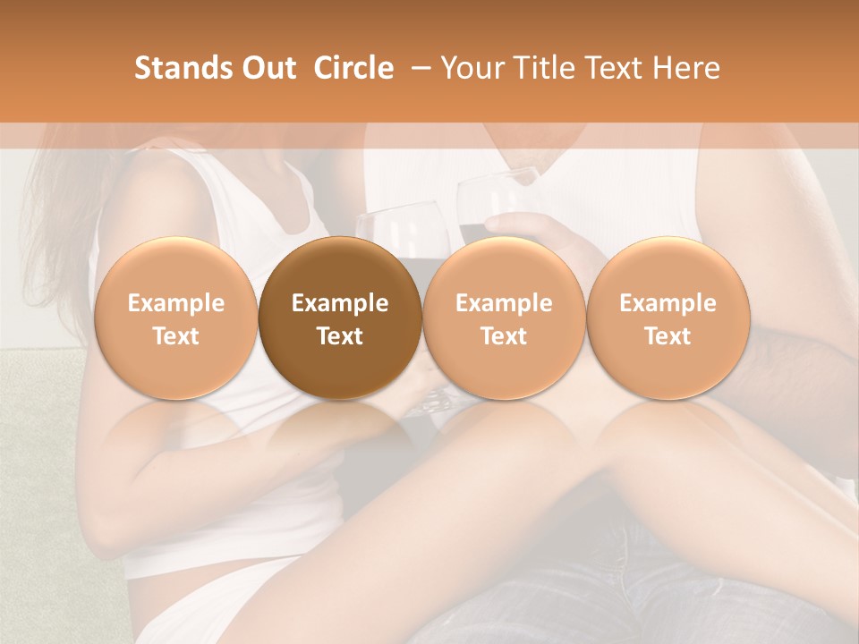 Romance Handsome Beverage PowerPoint Template