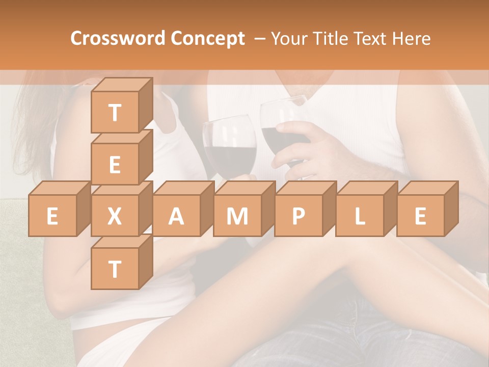 Romance Handsome Beverage PowerPoint Template