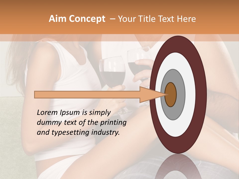 Romance Handsome Beverage PowerPoint Template