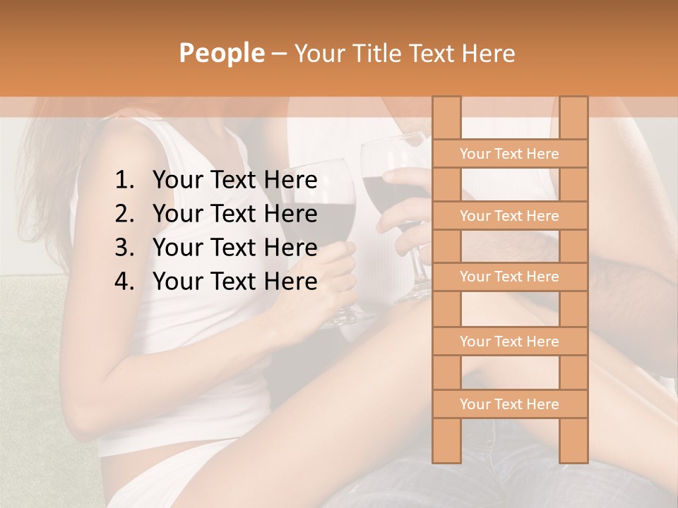 Romance Handsome Beverage PowerPoint Template