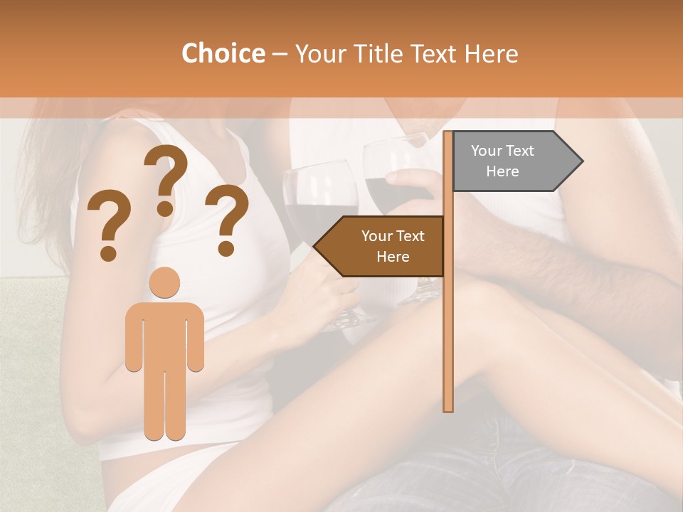 Romance Handsome Beverage PowerPoint Template