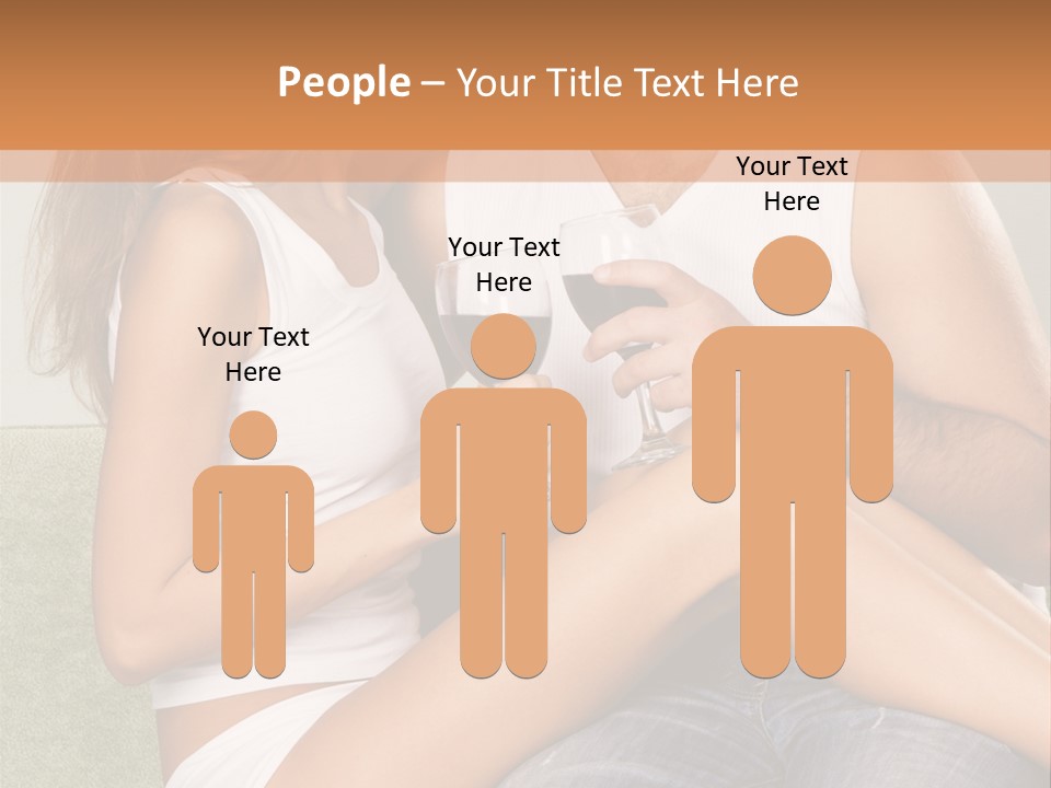 Romance Handsome Beverage PowerPoint Template