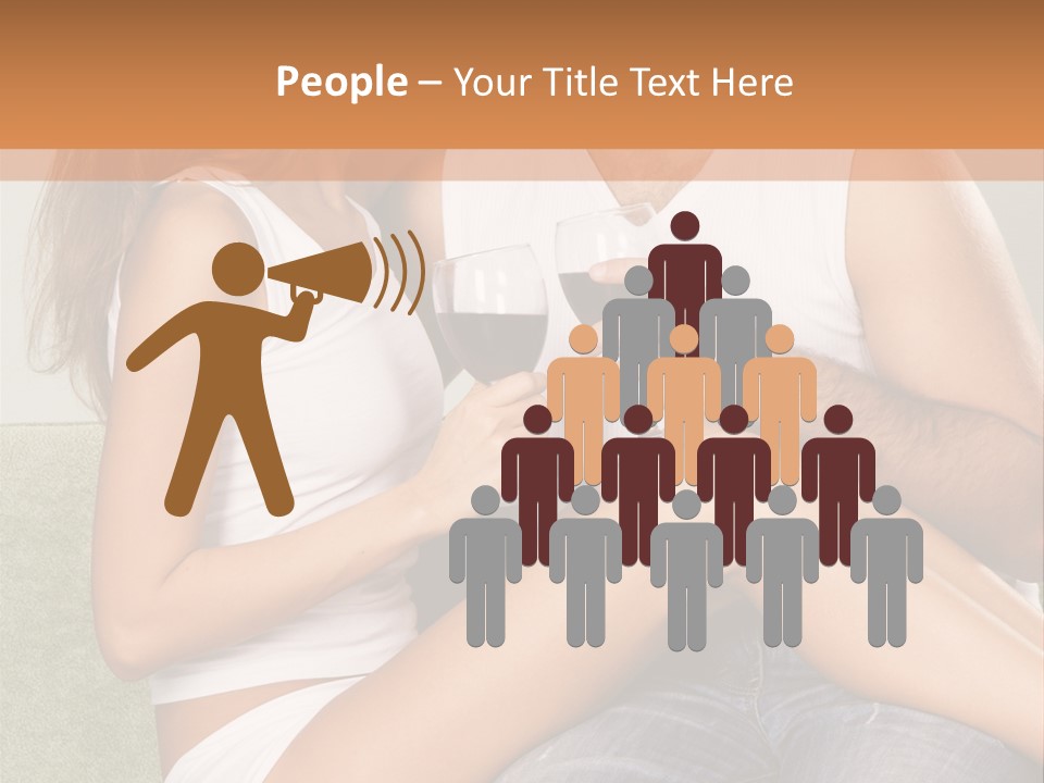 Romance Handsome Beverage PowerPoint Template