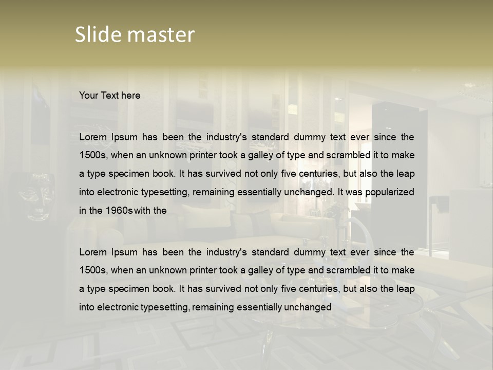 Home Interior PowerPoint Template