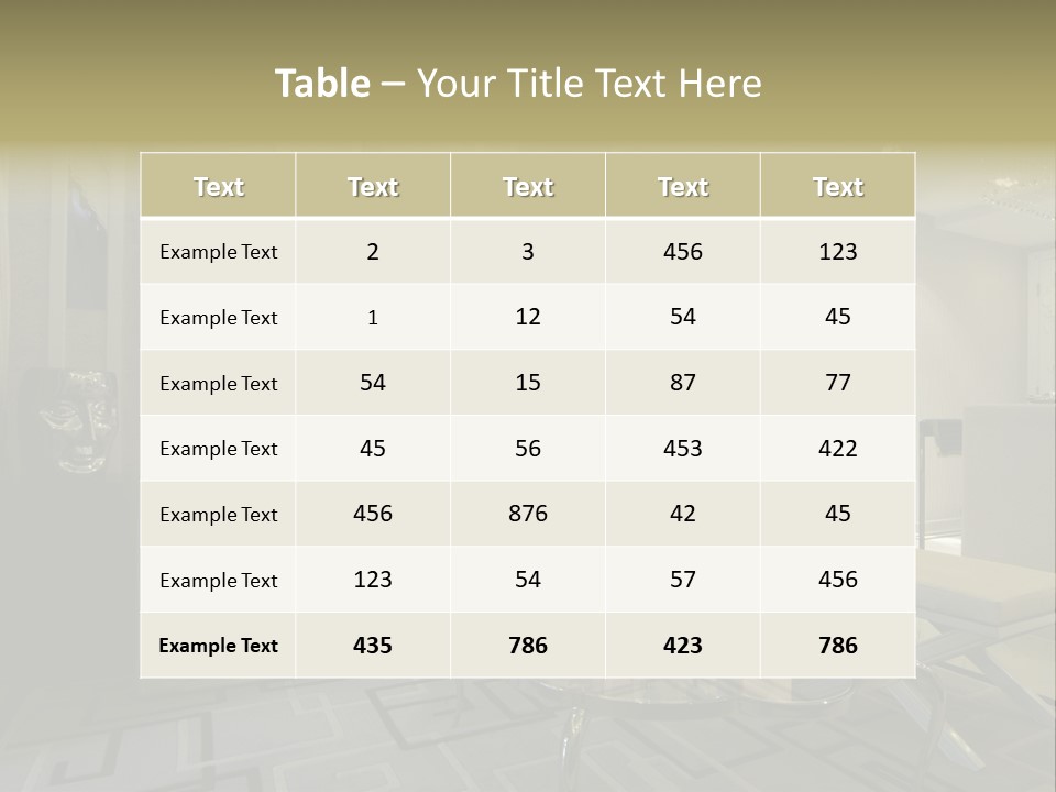 Home Interior PowerPoint Template