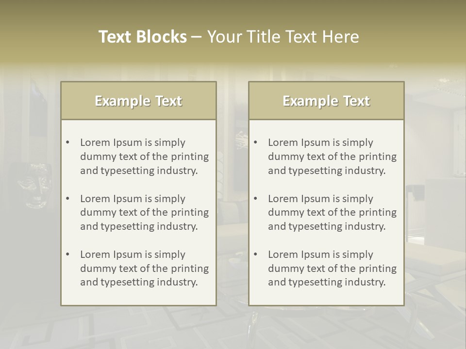 Home Interior PowerPoint Template