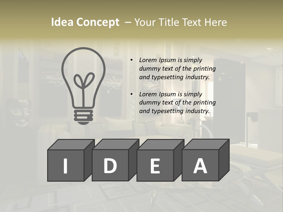 Home Interior PowerPoint Template