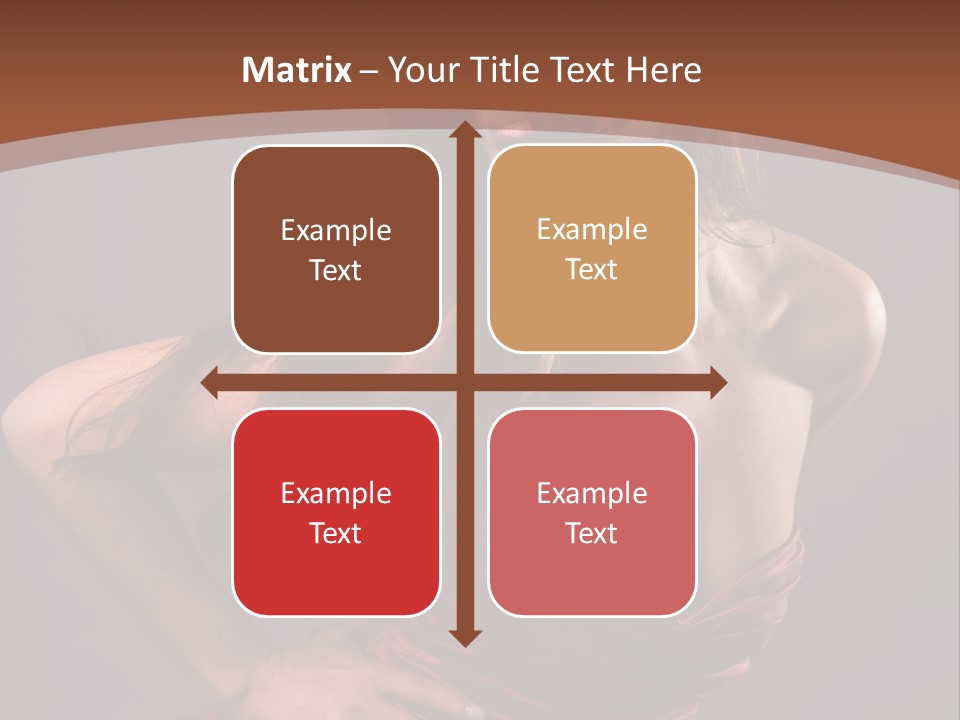 Girl In Red Dress PowerPoint Template