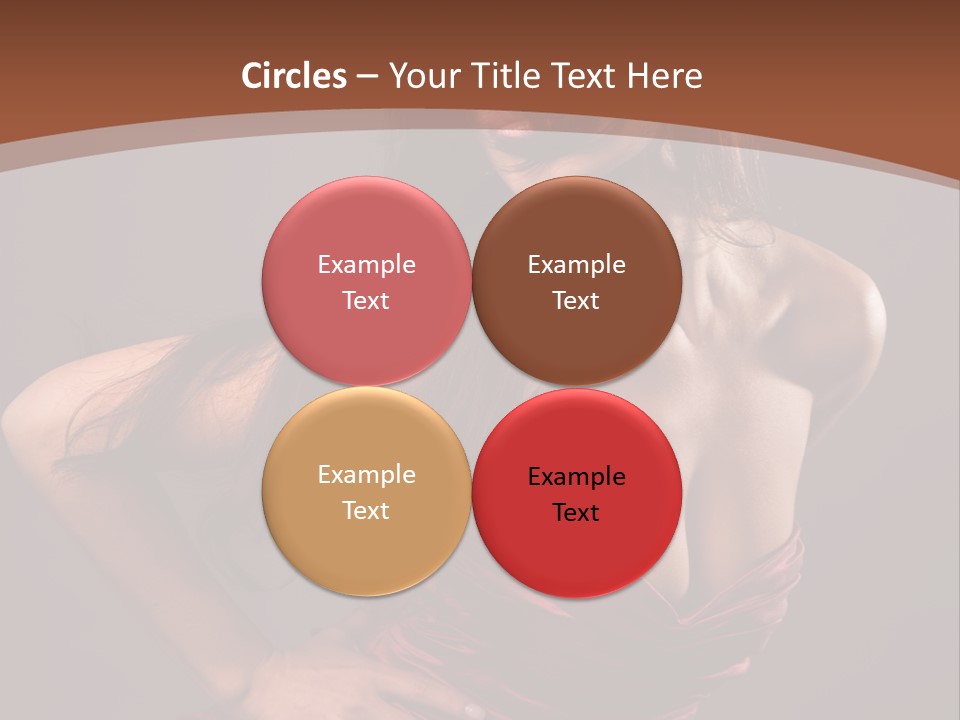 Girl In Red Dress PowerPoint Template