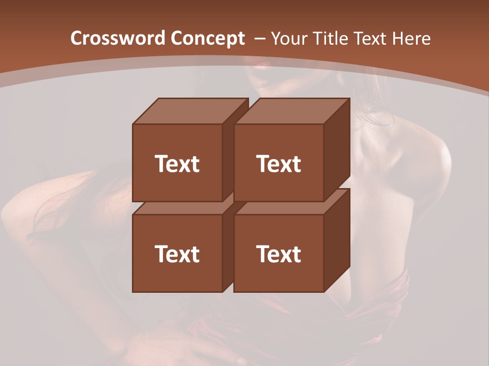 Girl In Red Dress PowerPoint Template