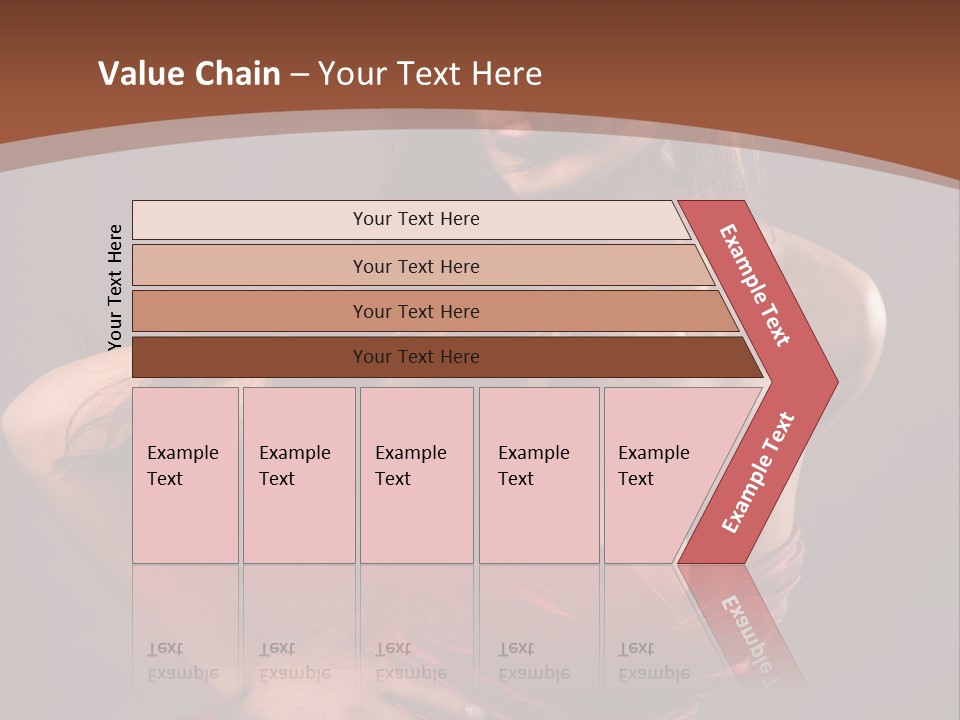 Girl In Red Dress PowerPoint Template