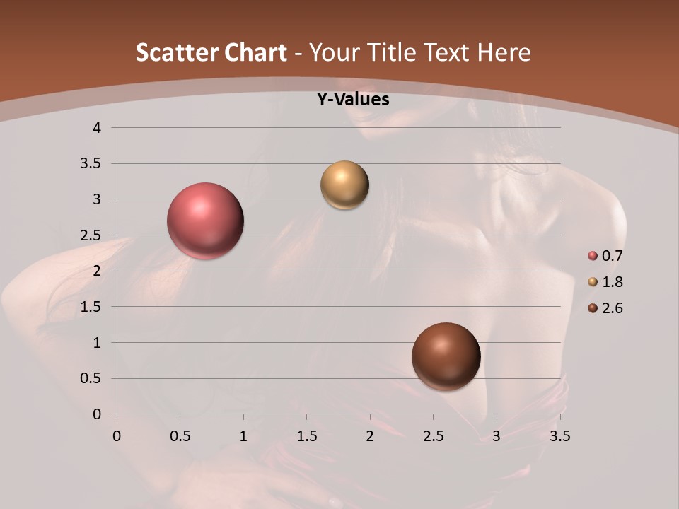 Girl In Red Dress PowerPoint Template